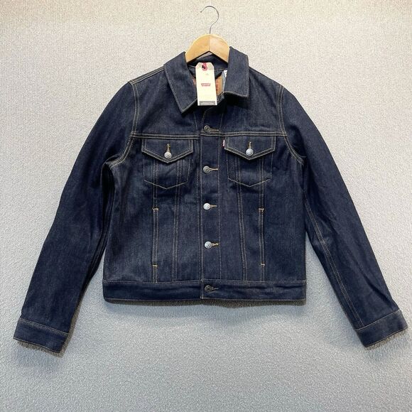 Levi's Denim Trucker Jacket Size XS Biker Jean Authentic Cotton - Picture 11 of 11